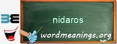 WordMeaning blackboard for nidaros